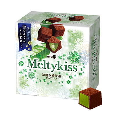 明治Meltykiss抹茶夾餡可可粒