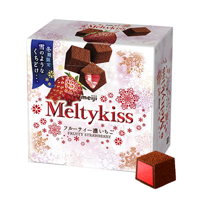 明治Meltykiss草莓夾餡可可粒