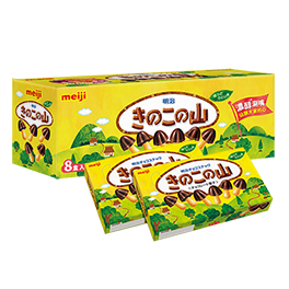 明治香菇造型餅乾-巧克力口味(8入組)