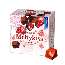 明治Meltykiss草莓夾餡可可粒